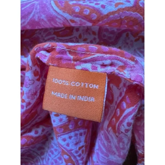 Oliphant Lightweight Pullover Floral Tunic Top L - Picture 7 of 8